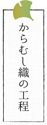 からむし織の工程